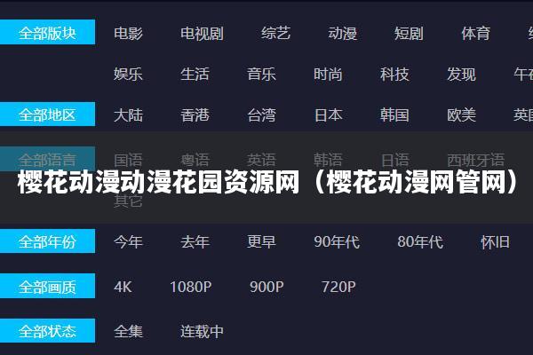 樱花动漫动漫花园资源网（樱花动漫网管网）
