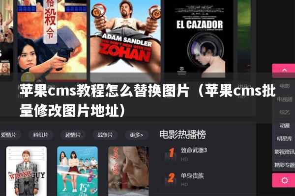 苹果cms教程怎么替换图片（苹果cms批量修改图片地址）