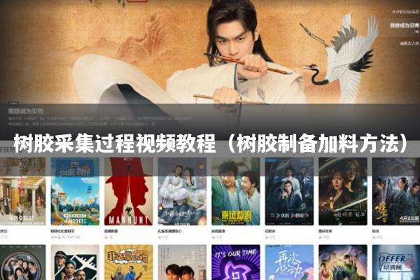 树胶采集过程视频教程（树胶制备加料方法）