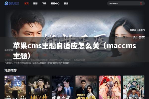 苹果cms主题自适应怎么关（maccms主题）
