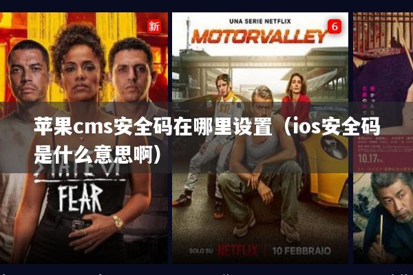 苹果cms安全码在哪里设置（ios安全码是什么意思啊）