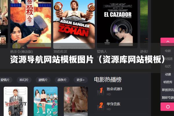 资源导航网站模板图片（资源库网站模板）