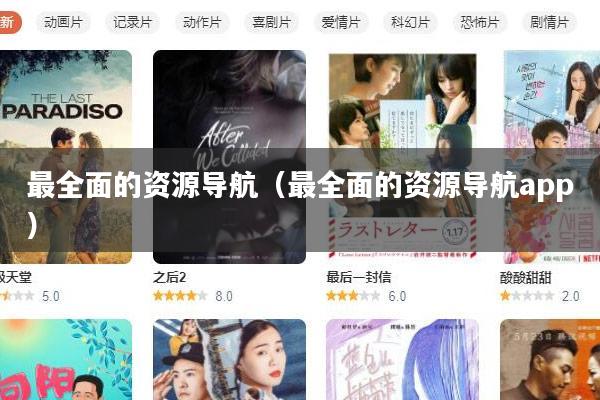 最全面的资源导航（最全面的资源导航app）